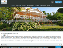 Tablet Screenshot of plantationbeachvillas.com